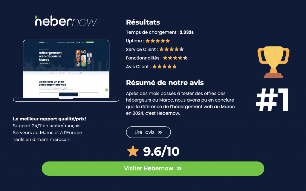 Meilleur hébergement web Maroc